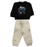 CESARE PACIOTTI completo 2 pezzi felpa-pantalone bicolore Nero/grigio per Neonato COMP5316B NERO/GRIGIO CESARE PACIOTTI 