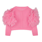 Billieblush Coprispalle Tinta Unita con Tulle per Bambina U20995 FUXIA BillIEBLUSH 