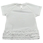 Janice T-Shirt Girocollo tinta unita con Stampa Bianco per Neonata JN770N BIANCO JANICE 