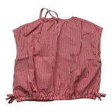 Piccola Ludo Camicia Tinta Unita Fantasia A Quadretti Rosso Per Bambina
