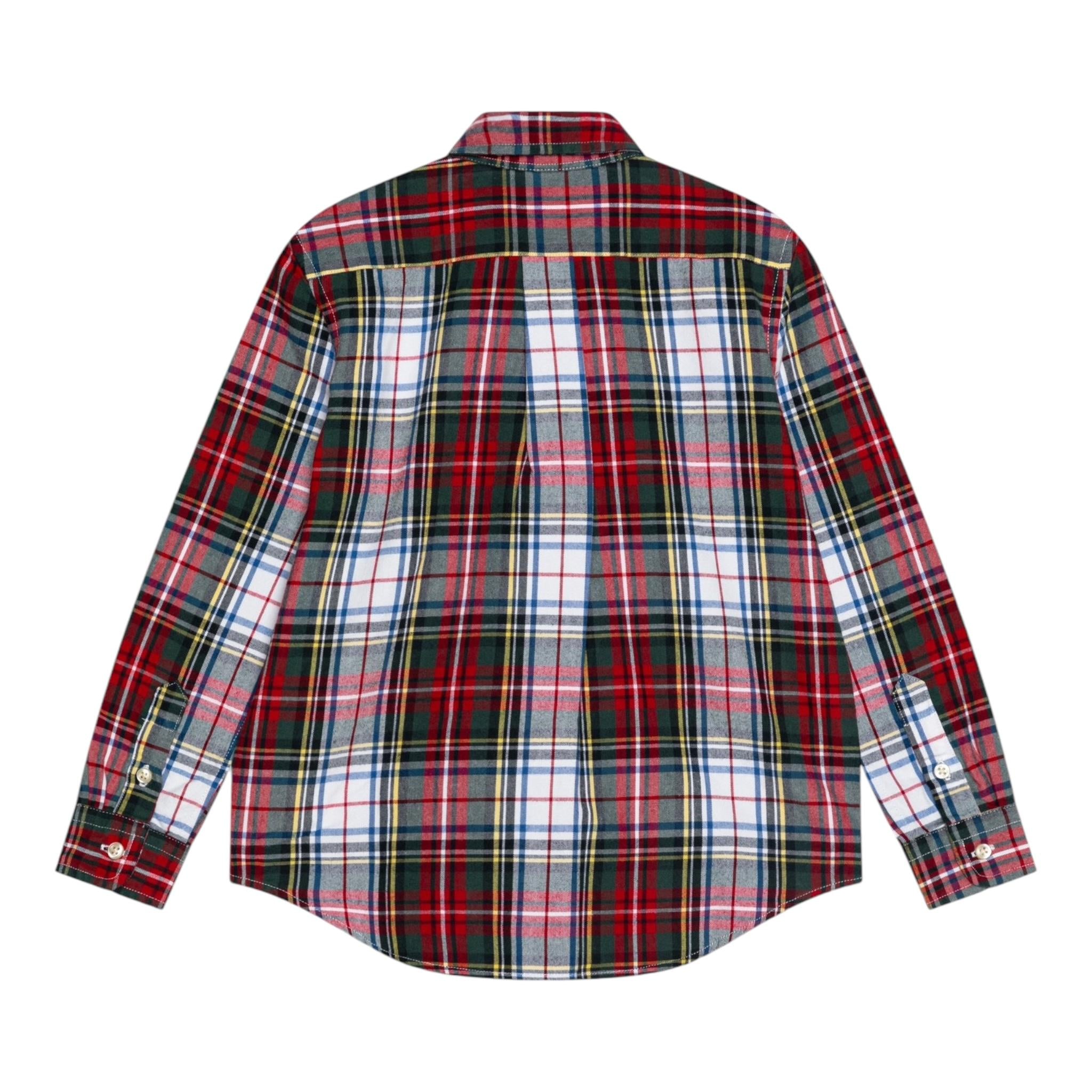 RALPH LAUREN camicia manica lunga stampa fantasia Rossa per Bambino 322952201001 ROSSO RALPH LAUREN 