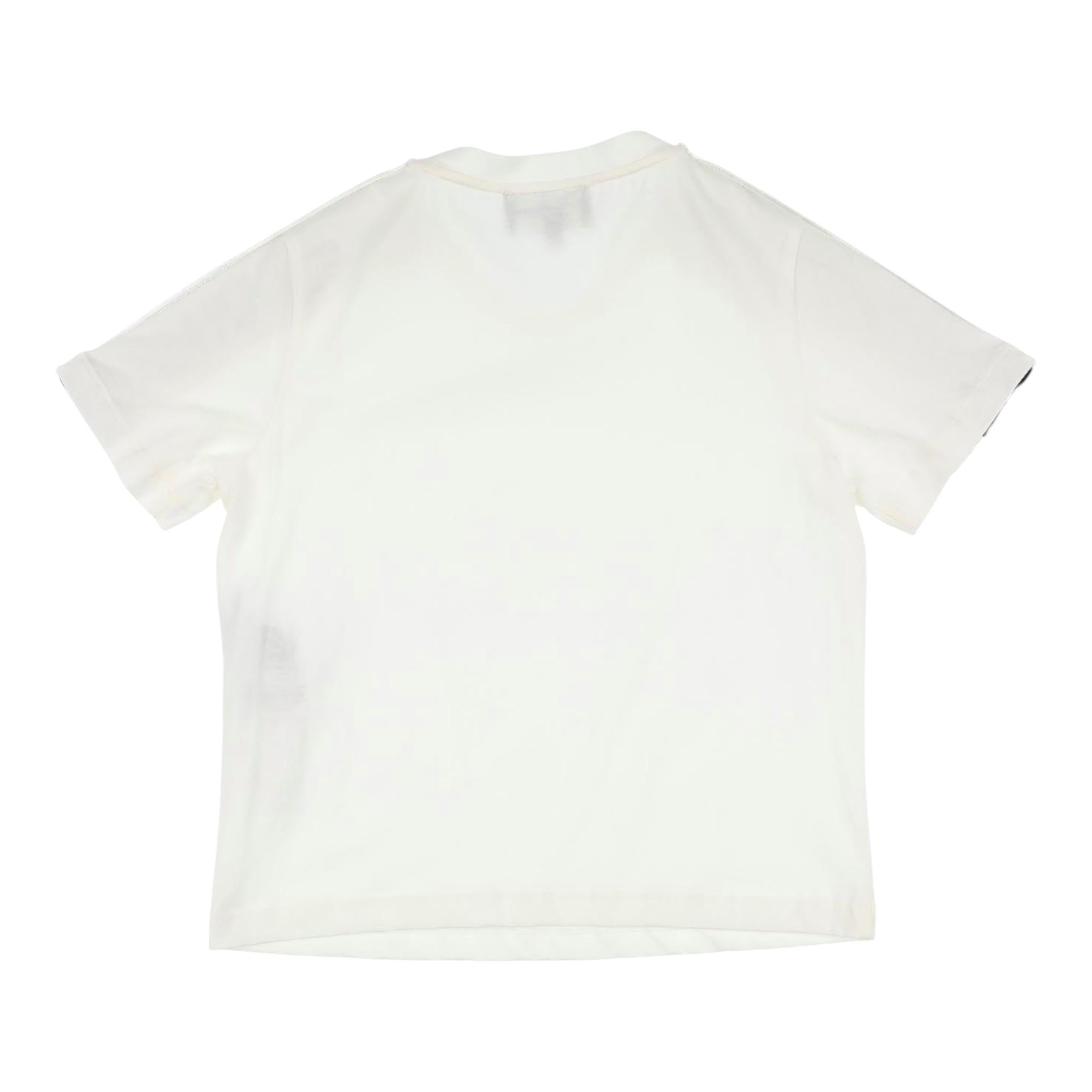 Emporio Armani T-Shirt Girocollo Tinta Unita con Maniche Logate per Bambino 3R4TJH BIANCO EMPORIO ARMANI 