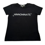 Hinnominate T-Shirt Girocollo Tinta Unita con Stampa per Bambina 3642M00032 NERO HINNOMINATE 