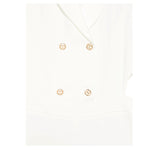 Twinset Tuta Tinta Unita Giromanica per Bambina 251GJ2QN4XXX PANNA TWINSET 