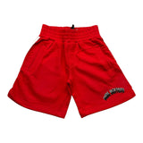 Neil Barrett Bermuda In Tuta Tinta Unita Con Elastico In Vita Rosso Per Bambino