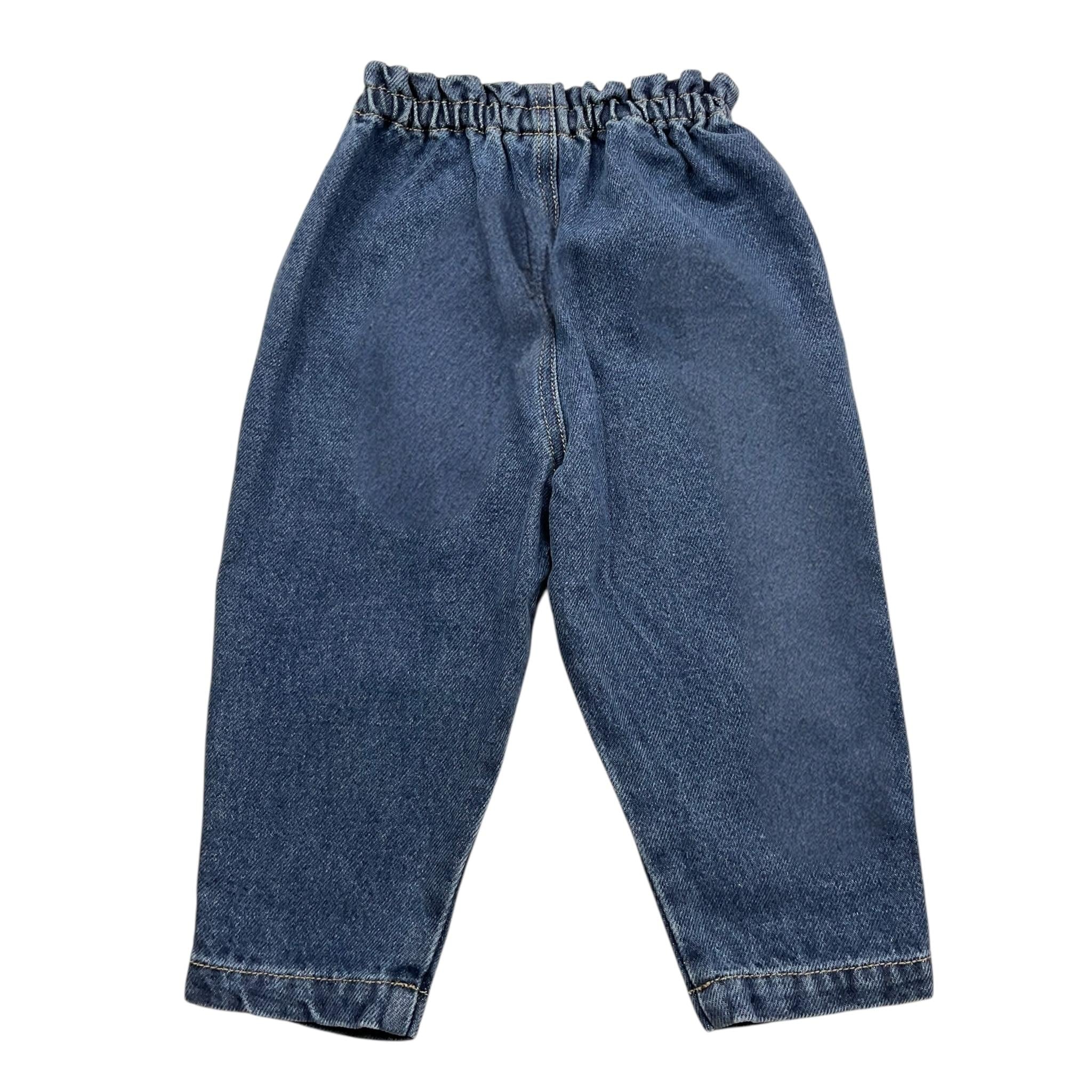 PLAY UP jeans tinta unita con elastico in vita Blu per Neonato PA022AP11605 BLU PLAY UP 