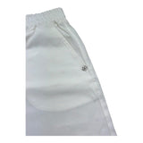 Please Short Tinta Unita con Elastico In Vita per Bambina RE78300G72 BIANCO PLEASE 