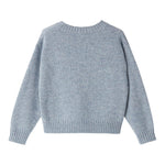 IL GUFO maglia girocollo tinta unita con ricamo orso Azzurro per Neonato A24MA457EM220 AZZURRO IL GUFO 