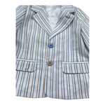 Minibanda Giacca Tinta Unita Fantasia A Righe per Neonato 3B647 BIANCO MINIBANDA 