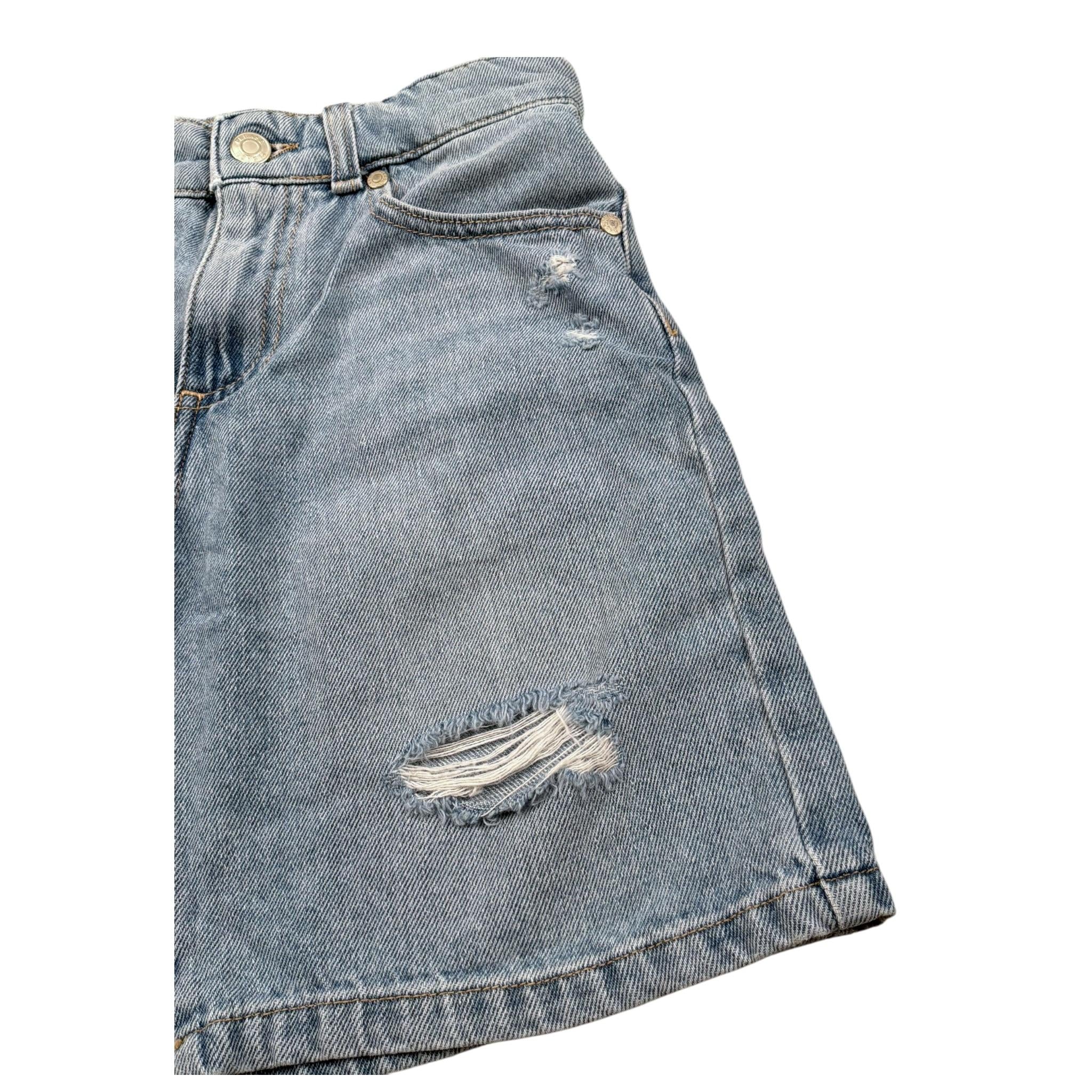 Please Bermuda In Denim Tinta Unita per Bambino RB10W27B72 AZZURRO PLEASE 