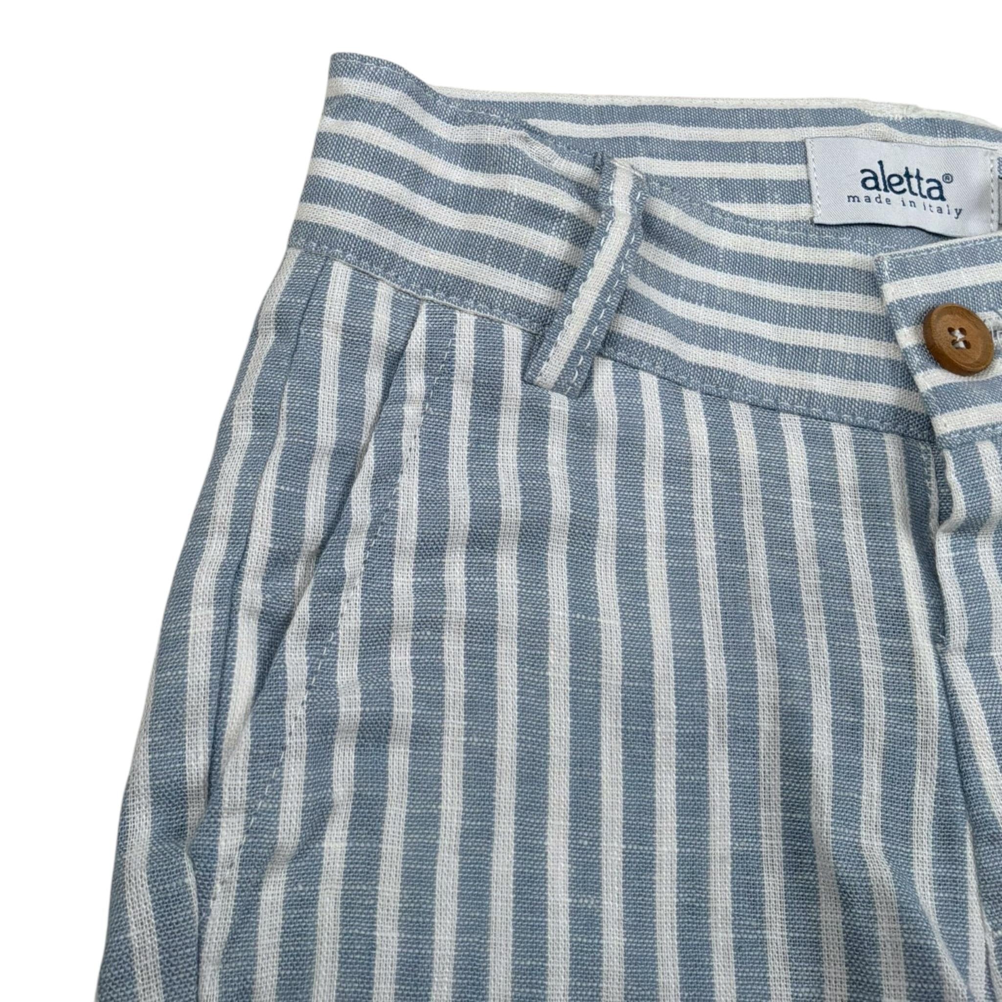 Aletta Bermuda Tinta Unita con Girovita Regolabile per Neonato M22044X AZZURRO ALETTA 