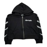 Blauer Felpa con Zip E Cappuccio Tinta Unita con Stampe per Bambina 25SBLGF02547 NERO BLAUER 