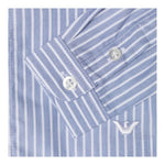 Emporio Armani Camicia Tinta Unita con Manica Lunga Fantasia A Righe per Neonato 6DHCJD AZZURRO EMPORIO ARMANI 