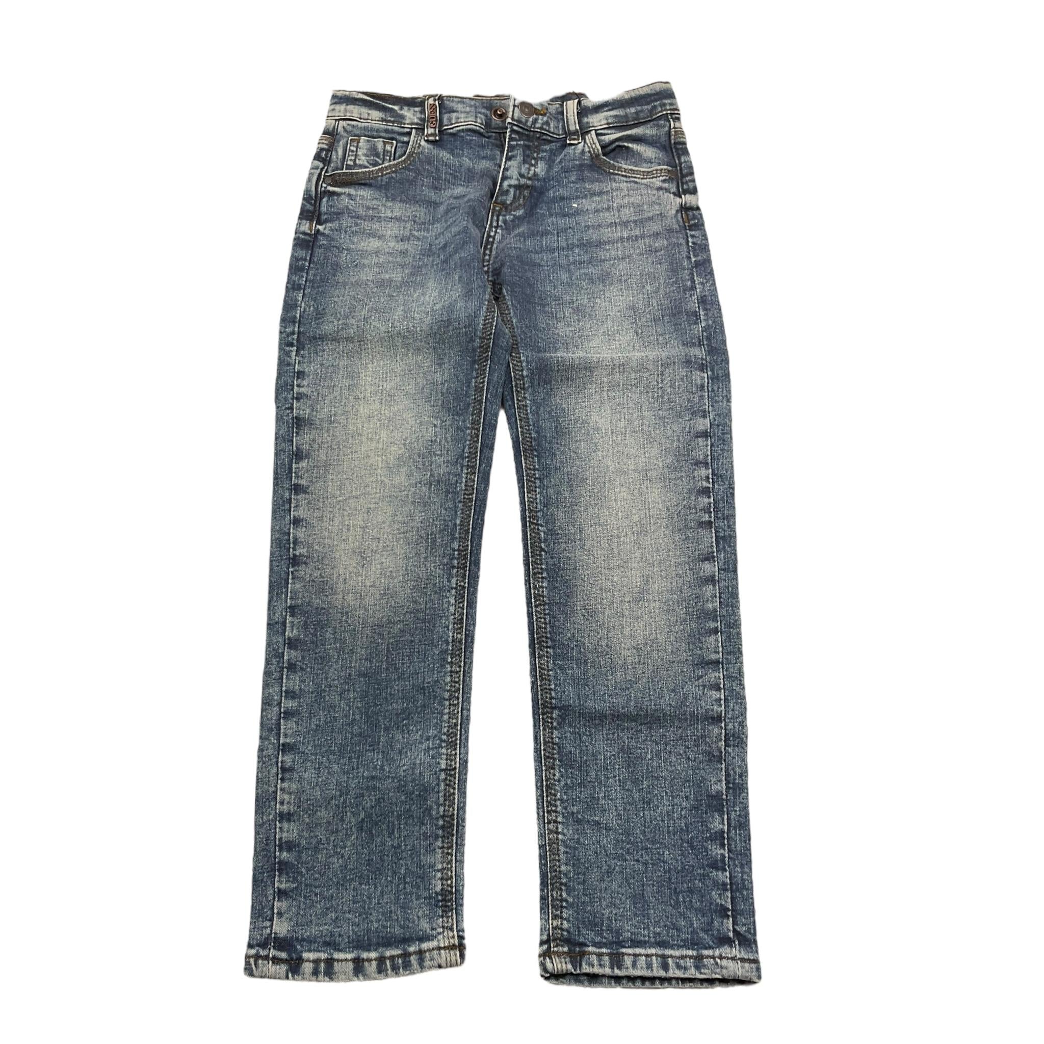 Guess Jeans Tinta Unita con Girovita Regolabile per Bambino N4YA10D52Z0J BLU GUESS 