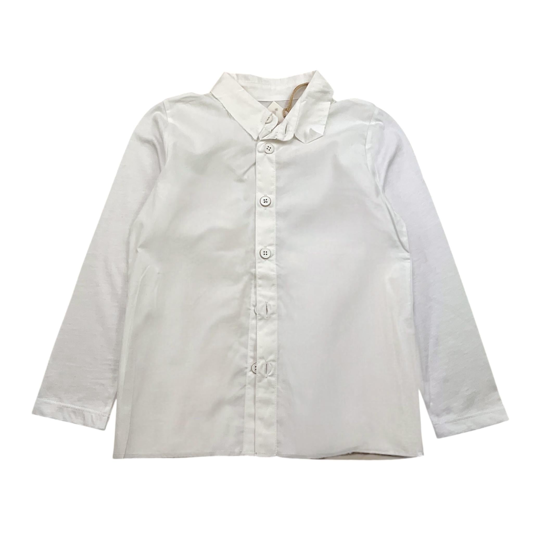 @MADILLY camicia tinta unita manica lunga Bianco per Bambino 02018 BIANCO @MADILLY 