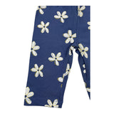 Losan Leggins Tinta Unita con Stamp Floreale Blu per Neonata