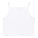 Diesel Canotta Bretelline Tinta Unita con Stampa Brillantinata per Bambina J02201X BIANCO DIESEL 