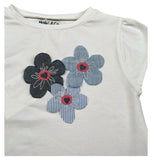 Malvi & Co T-Shirt Girocollo tinta unita Cn Applicazioni Bianco per Neonata S25M030CAJJ BIANCO MALVI & CO 