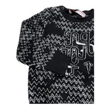 CESARE PACIOTTI maglia girocollo tinta unita con stampe in contrasto Nero per Bambino MGP5351BJX NERO CESARE PACIOTTI 