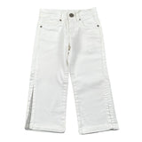 Fun & Fun Pantalone Tinta Unita con Girovita Regolabile per Bambina FNBPT14424 BIANCO FUN & FUN 