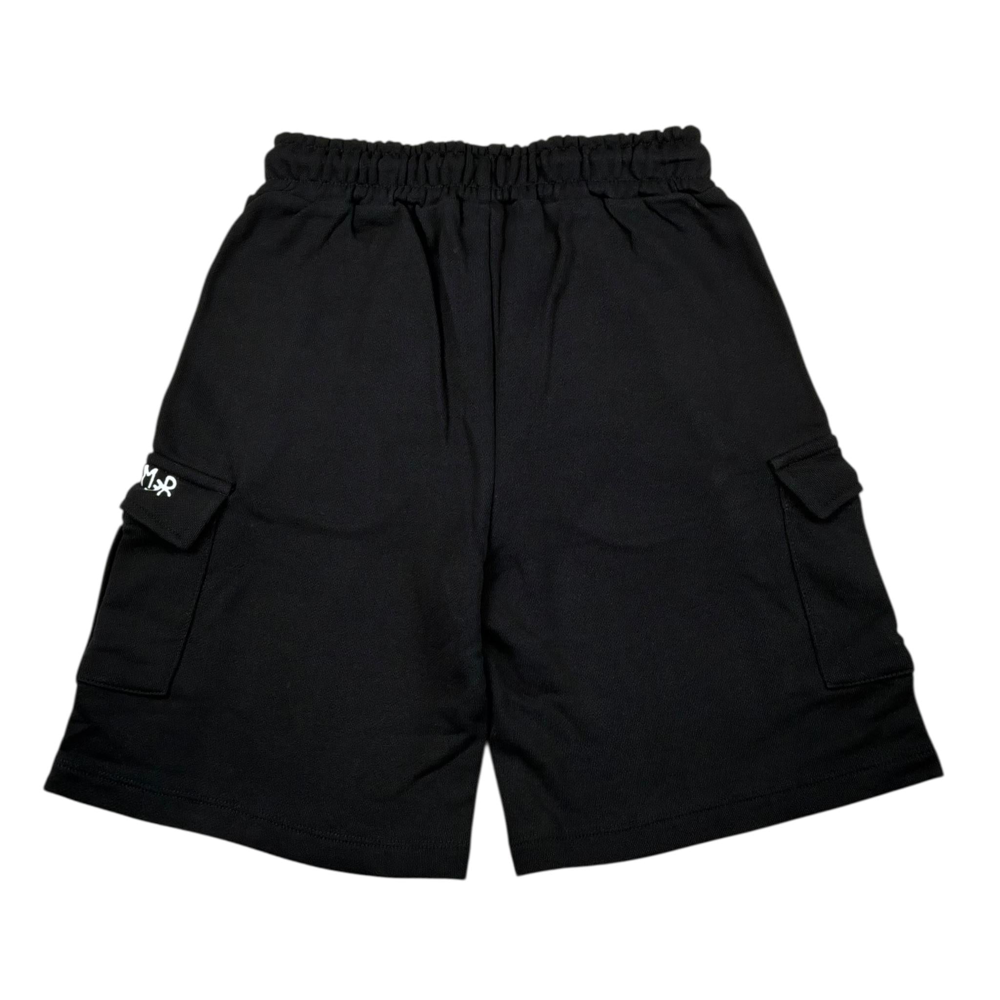 Disclaimer Bermuda In Tuta Tinta Unita con Logo per Bambino 25EDK58406 NERO DISCLAIMER 