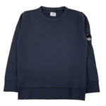 C.P. COMPANY felpa chiusa girocollo tinta unita Blu per Bambino CMF00C BLU C.P. COMPANY 