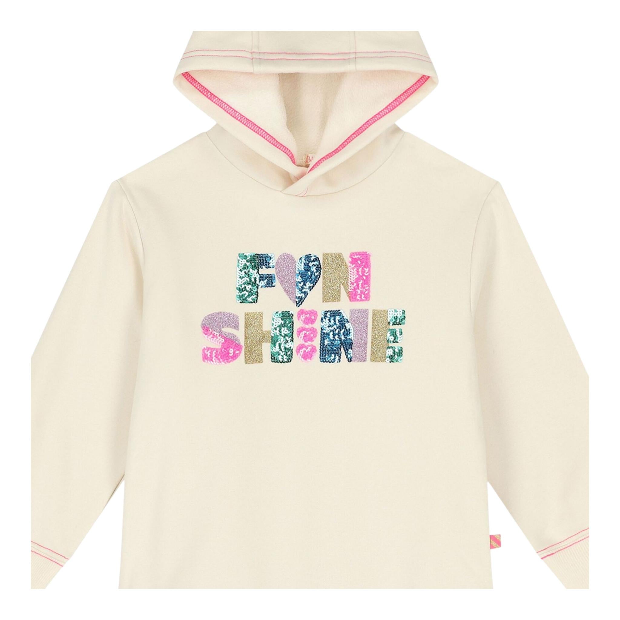 BillIEBLUSH abito modello felpa tinta unita con paillettes Panna per Neonata U20502 PANNA BillIEBLUSH 