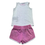 John Richmond Completo 2 Pezzi Canotta-Short Bicolore per Neonata RIP26028CJ BIANCO/ROSA JOHN RICHMOND 