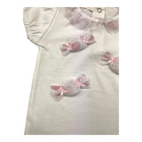 Ninnaoh Completo 2 Pezzi Body-Gonna Bianco per Neonata
