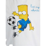 Saint Barth T-Shirt Girocollo Tinta Unita con Stampa Simpson per Bambino DEANJR BIANCO SAINT BARTH 