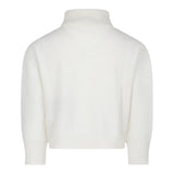 BALMAIN maglia collo alto tinta unita con stampa Panna per Bambina BV9B20 PANNA BALMAIN 