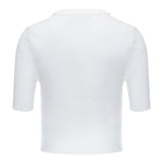Missoni T-Shirt Tinta Unita con Stampa A Costine per Bambina MU9A41 PANNA MISSONI 