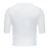 Missoni T-Shirt Tinta Unita con Stampa A Costine per Bambina MU9A41 PANNA MISSONI 
