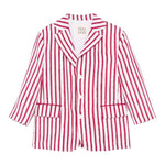 Dou Dou Giacca Tinta Unita con Fantasia A Righe per Bambina DW2P34X BIANCO DOU DOU 