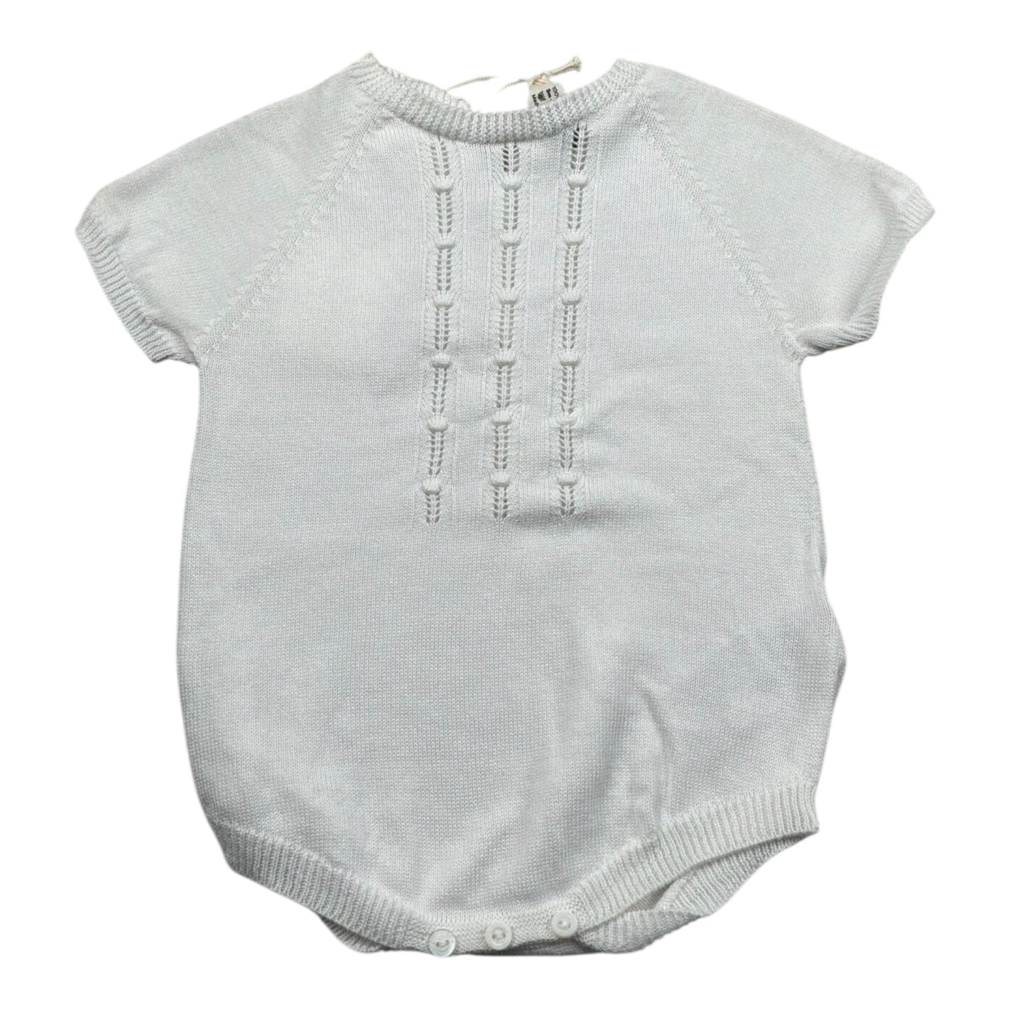 Wedoble Pagliaccetto Mezza Manica Tinta Unita per Neonato V2501305R BIANCO WEDOBLE 