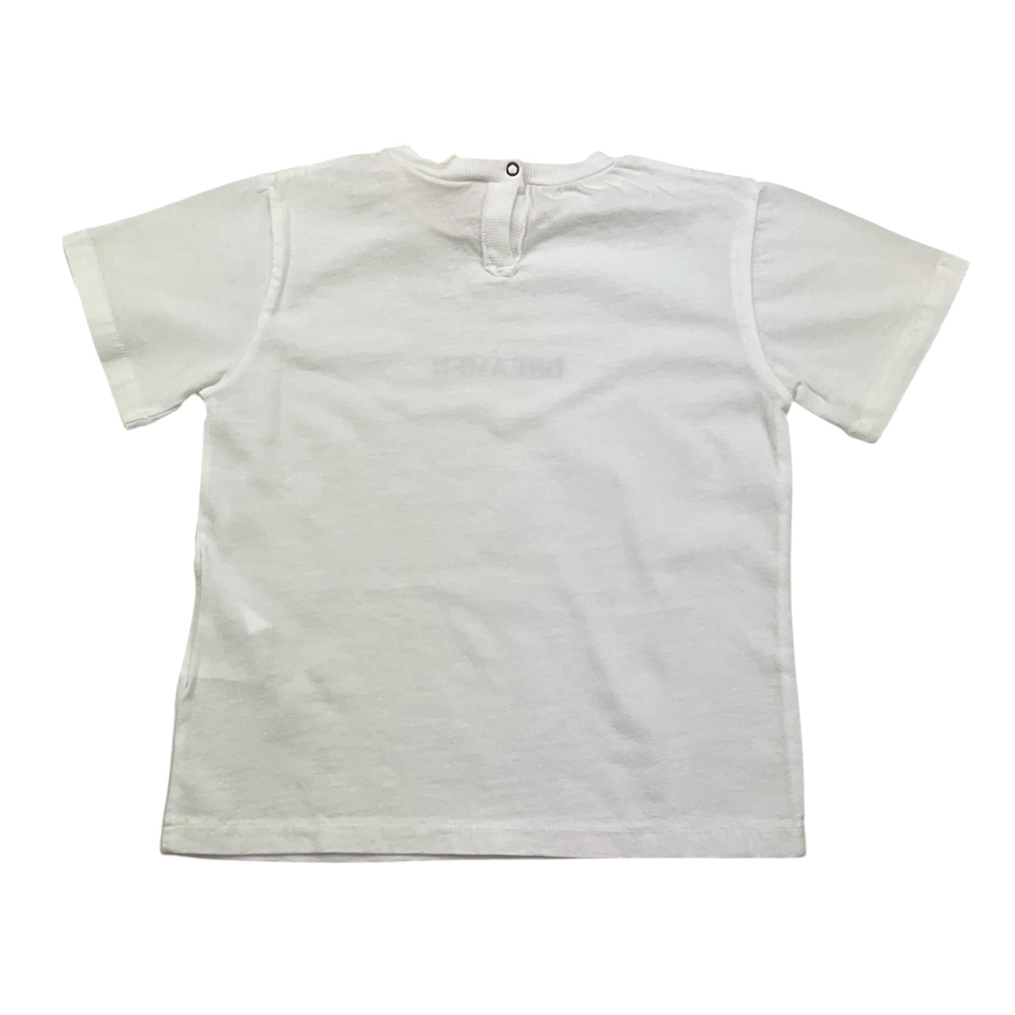 Babe & Tess T-Shirt Girocollo Tinta Unita con Stampa per Bambina 21518140 BIANCO BABE & TESS 