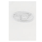 Diesel T-Shirt Girocollo Tinta Unita con Logo per Bambina J01830 BIANCO DIESEL 