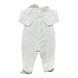 Lalalu' Tutina Tinta Unita con Stampa per Neonata TJL0016P BIANCO LALALU' 