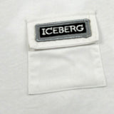 Iceberg T-Shirt Girocollo Tinta Unita con Stampa per Neonato TSICE5103BX BIANCO ICEBERG 