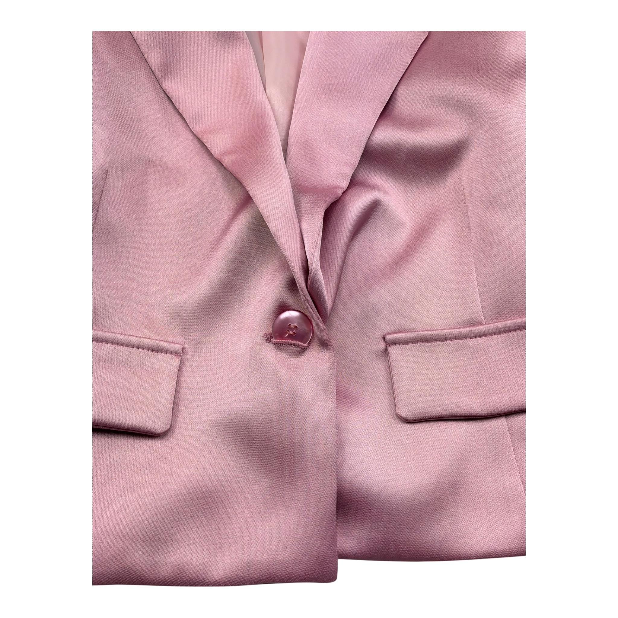 Please Giacca Tinta Unita In Raso per Bambina JB01310G73X ROSA PLEASE 