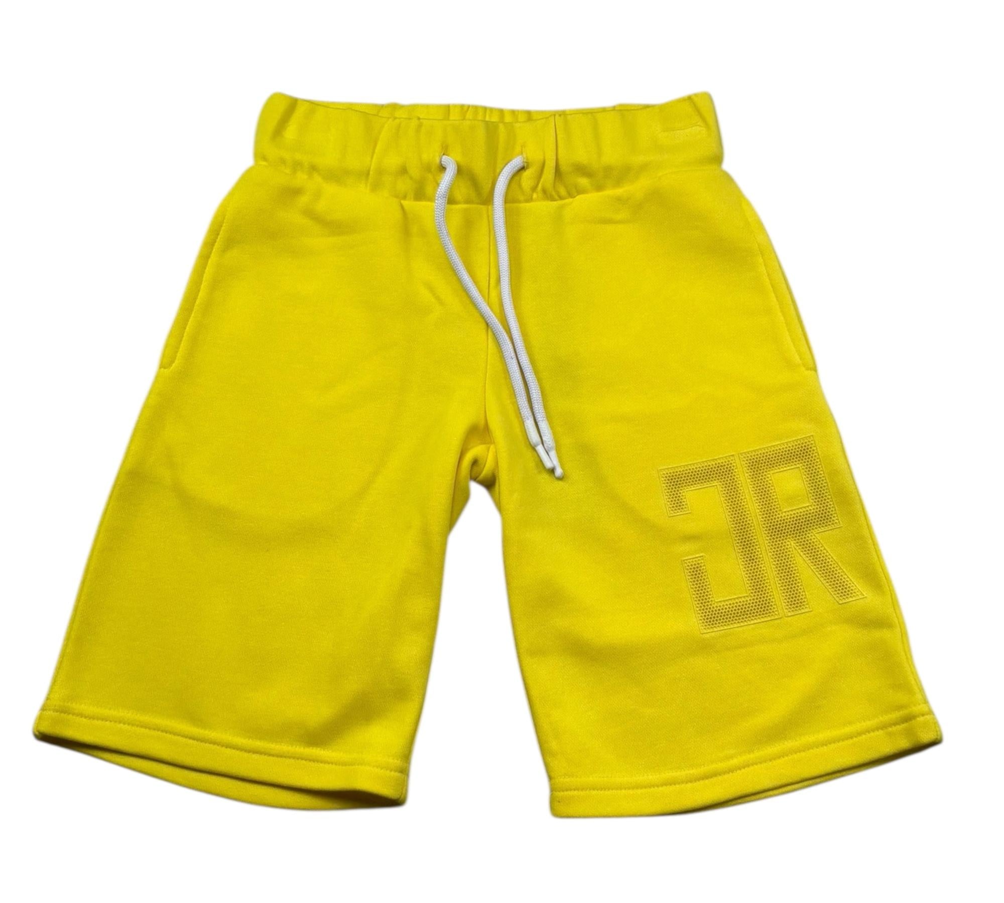 John Richmond Bermuda Tuta Tinta Unita con Logo per Bambino RBP26010BE GIALLO JOHN RICHMOND 