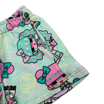 Mousse Short Tinta Unita con Stampa per Bambina DOLLSH VERDE ACQUA MOUSSE 