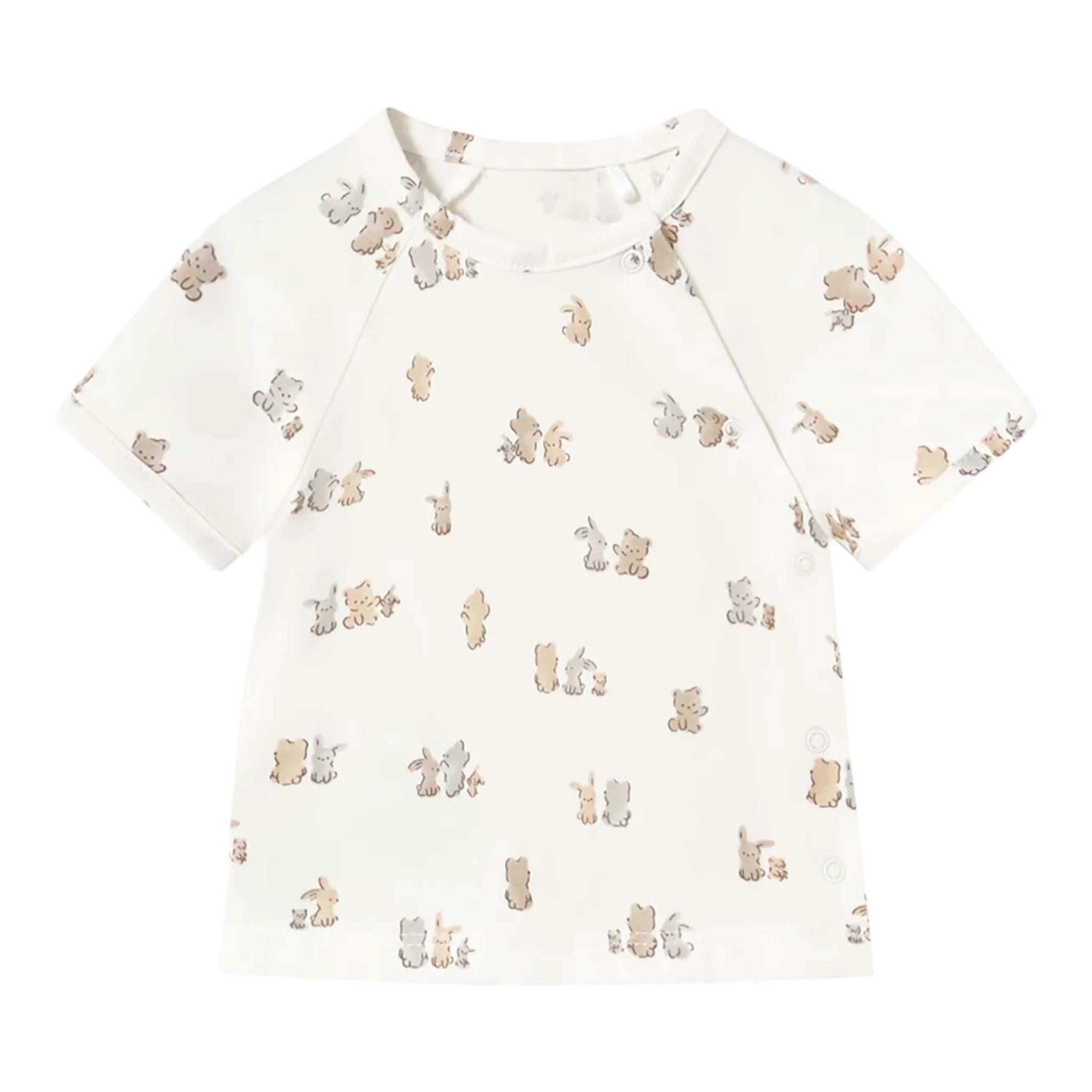 Mayoral Completo 3 Pezzi Felpa-T.Shirt-Pantalone per Neonato 1877 BEIGE MAYORAL 