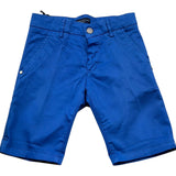 Manuel & Frank Bermuda Tinta Unita con Girovita Regolabile per Bambino MF2030B COBALTO MANUEL & FRANK 