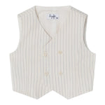 Il Gufo Gilet Tinta Unita per Neonato P25GI055C1086 PANNA IL GUFO 