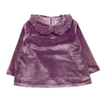 NANAN shirt manica lunga tinta unita in velluto Lilla per Neonata I2345948N LILLA NANAN 