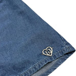 Liu Jo Short Tinta Unita In Denim per Bambina KA5123J BLU LIU JO 