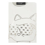 Karl Lagerfeld T-Shirt Girocollo tinta unita con Stampa Panna per Bambina Z30447 PANNA KARL LAGERFELD 