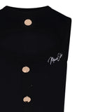 Marc Ellis Abito tinta unita Giromanica con Bottoni Nero per Bambina JMJDR01257XX NERO MARC ELLIS 