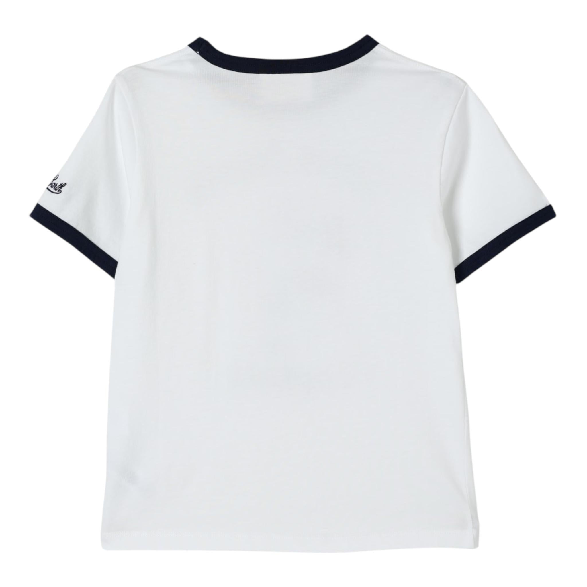 Saint Barth T-Shirt Girocollo Tinta Unita Stampa Snoopie per Neonato DENA001N BIANCO SAINT BARTH 